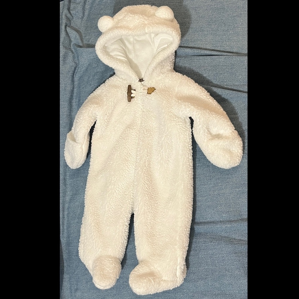 Soft and warm fleece onesie for NB